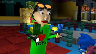 NEW Poppy Playtime Chapter 2 PART 4 VS SONIC & BALDI! Minecraft Animation Movie Story Challenge