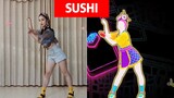 "Just Dance" Sushi Extreme Edition - The Dance of the Takeaway Girl! Stop rushing on the road