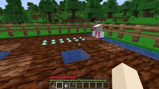 HEBI THỬ THÁCH 24 GIỜ TRỒNG CÂY KIM CƯƠNG TRONG MINECRAFT_NẾU HEBI SỞ HỮU CÂY KI