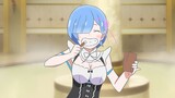 Rem is just brushing her teeth! ! !
