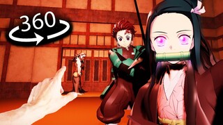 360° VR - Demon Slayer | Tanjiro and Nezuko protect YOU from DEMON!