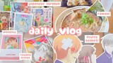 daily vlog 🍜 : japanese surplus shopping, reading manga, unboxing kpop album, & watching anime!