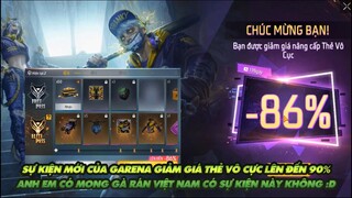 Free Fire | Sự kiện mới Garena bán thẻ vô cực giảm giá 90% Anh em có muốn múc không?