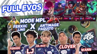 FULL EVOS SRIUS DULU CUY MODE MPL PAQUITO ANTIMAGE X LING ALBERT, EH SALAH MKSDNY LING FERXIC
