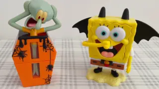 SpongeBob & Octopus丨Why there are only two丨Because I can't eat it丨KFC Halloween toys
