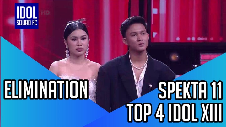 ELIMINATION IN RESULT SHOW SPEKTA SHOW 11 INDONESIAN IDOL XIII |