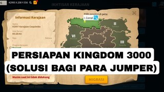 Persiapan kingdom 3000 project terbesar di 2022 dan solusi bagi jumper!! #riseofkingdoms #3000