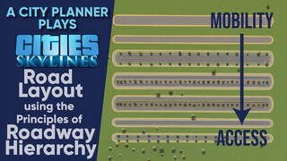 Road Layout using the Principles of Roadway Hierarchy. (No Mods)