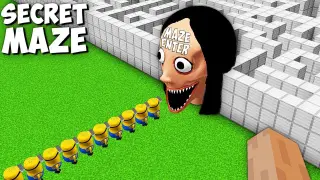 What if MINIONS Escape MOMO in MINECRAFT ? GAMEPLAY MINECRAFT ANIMATIONS