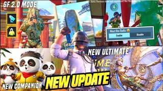 🥳 BGMI × PUBG Mobile 2.4 Update | Top 8 Features | GF 2.0 Mode, Panda Companion, Bruce Lee !