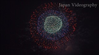 [4K]全国尺玉競演 2017年 田瀬湖湖水まつり水空中花火大会 12 inch shell Display | Tase Lake Fireworks Festival | Iwate Japan