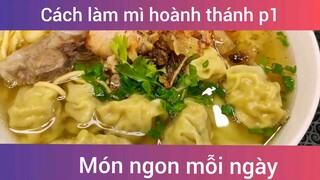 Làm mì hoành thánh p1