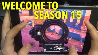 Welcome to Season 15 | FOUR FINGER CLAW HANDCAM | PUBG MOBILE -IPAD MINI 5