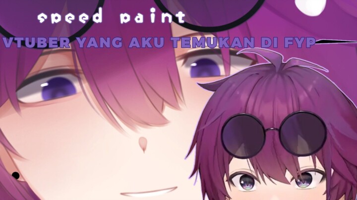 speed paint vtuber ungu yg aku temukan di fyp