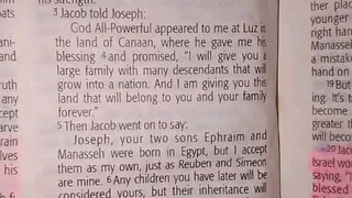 Daily Verse.                            Genesis 48:5-7
