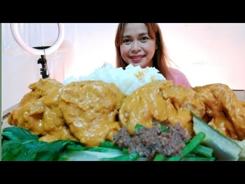 SPECIAL KARE KARE  WITH SPICY BAGOONG MUKBANG