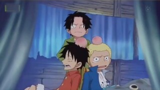 Sabo Luffy bị Ace đánh nhừ đòn