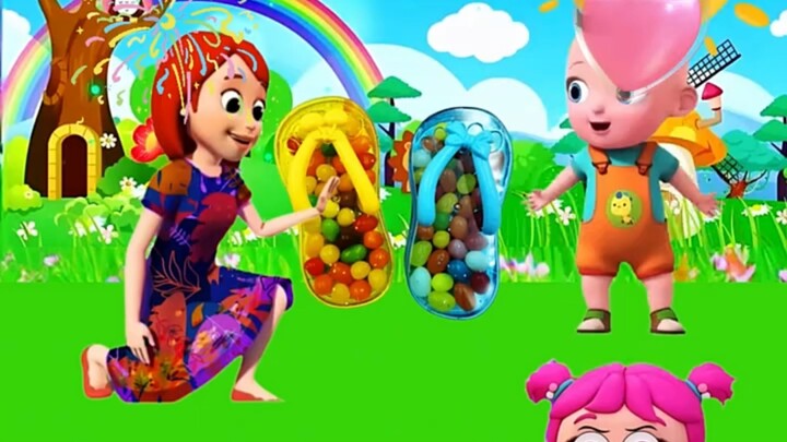 Sepatu kacang pelangi Dudu!