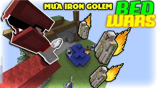 TROLL MƯA IRON GOLEM TRONG BEDWARS - MƯA NGƯỜI SẮT TRONG BEDWARS (MINECRAFT BEDWARS TROLL)