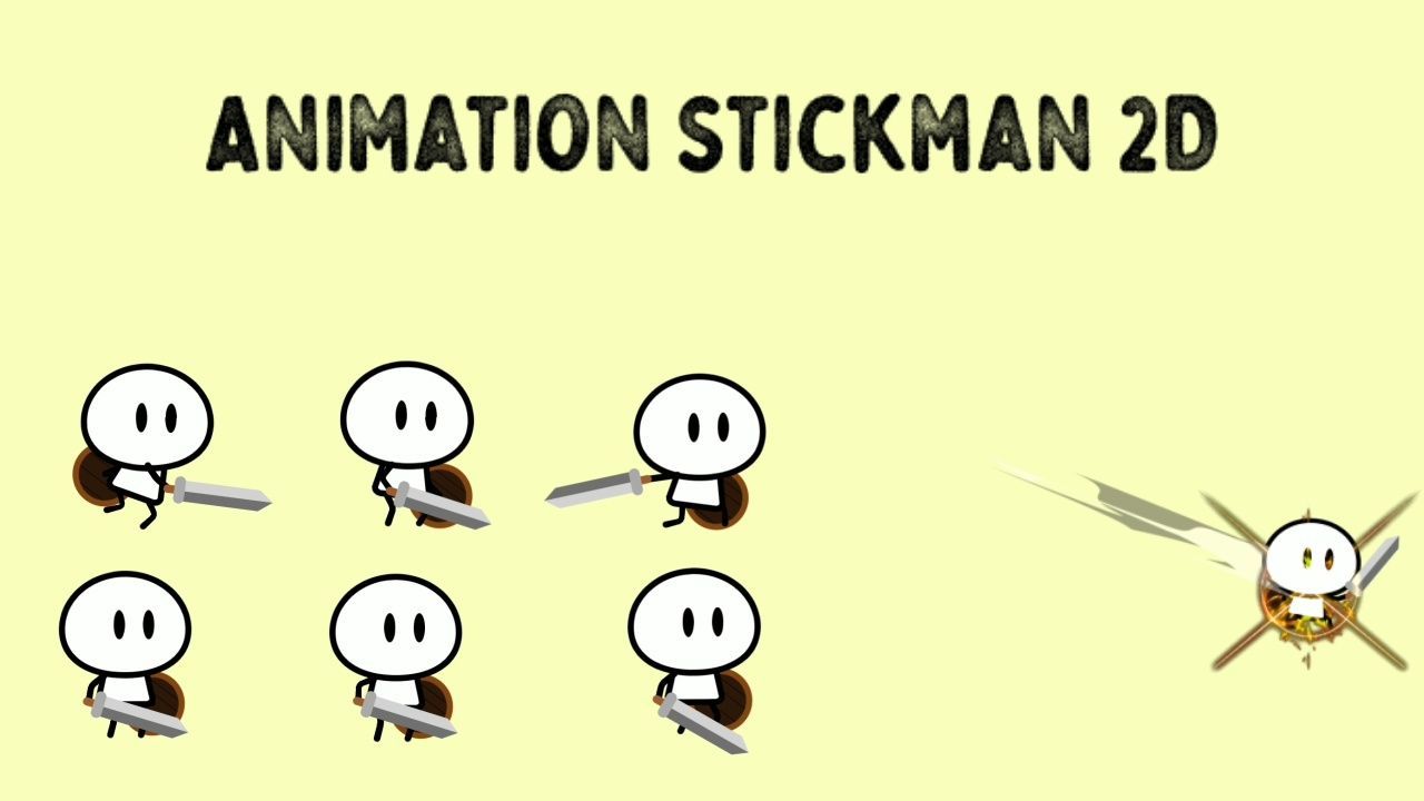 Stickman Fighter Spine 2D Character Sprites