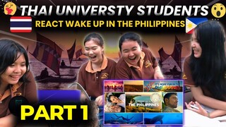 [Part 1] THAI UNIVERSITY STUDENTS react  Wake up in the Philippines: Philippines Tourism Ads 2020