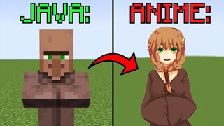 Minecraft Turn Into AI Anime Art be like: