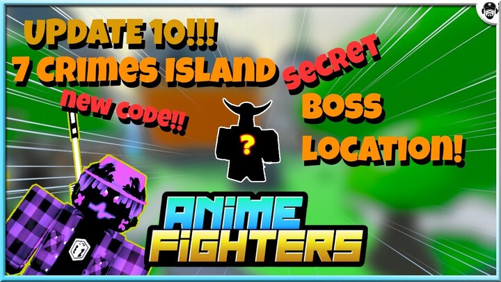 Anime Fighters Update 10 secret boss location | 7 deadly sins | ROBLOX