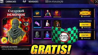 🔥 NUEVOS PREMIOS GRATIS CAZADORES DE DEMONIOS AGOSTO 2024 en FREE FIRE LATAM EVENTO SORPRESA