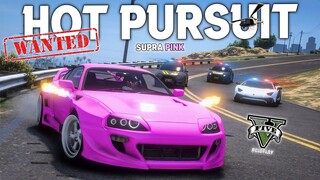 HOT PURSUIT SUPRA PINK MENGGEMPARKAN KOTA, YANG BISA NANGKEP DAPET 2 MILIAR - GTA 5 ROLEPLAY