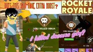 Rocket Royale #18 - Does the sporty skin give extra boost in sprinting?