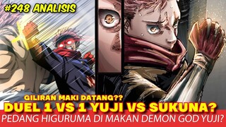 DUEL 1 VS 1 SUKUNA VS YUJI! PEDANG HIGURUMA DI MAKAN??? - JUJUTSU KAISEN CHAPTER 248 ANALISIS