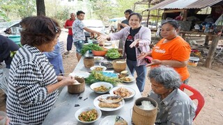 กินข้าวป่า บ้านสวนน้องข้าวตังค์ ลาบปลา ต้มปลา ส้มตำ เมนูแซ่บๆมื้อกลางวัน