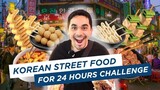 STREET FOOD IN KOREA FOR 24 HOURS | HASH ALAWI