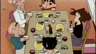 [Crayon Shin-chan] Gia đình Nohara đã có một bữa tiệc thịnh soạn, và thật vui khi cãi nhau với các ô