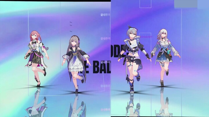 【星穹铁道／MMD】铁道少女四选一 《The Baddest》