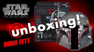 Boba Fett Helmet Star Wars 1:1 Scale Wearable Hasbro Black Series Unboxing