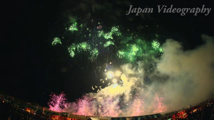 [4K]2017 長野えびす講花火大会 ミュージック スターマイン JT「日本のひととき 花火篇」 Music Starmine fireworks display in Nagano Japan