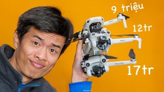 DJI Mini 2 - mini 3 -  mini 3 pro khác gì nhau ?