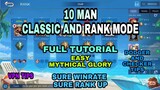 10 MAN Rank And Classic Mode Full Tutorial And Vpn Tips Easy Mythical Glory