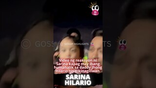 Video ng reaksyon ni Sarina kapag may ibang humahalik sa daddy Jhong Hilario niya, kinagiliwan