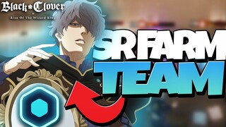 *BEST* SR/F2P TEAM TO FARM LR GEAR ON GLOBAL DAY 1 (BLUE TEAM) - Black Clover Mobile