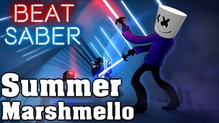 Beat Saber - Summer - Marshmello (custom song) | FC [Map by Tempex]