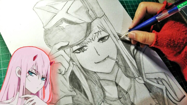 Drawing Zero Two |¦ Darling in the Franxx - Speed Drawing