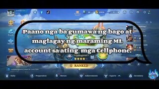 paano gumawa ng bagong account sa ML