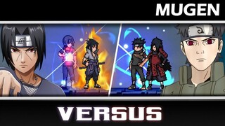 Uchiha Itachi X Sasuke VS Uchiha Shisui X Madara - Naruto Mugen