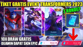 BOCORAN MISI/QUEST TOP UP TIKET DRAW GRATIS EVENT TRANSFORMERS 2023!! DIJAMIN DAPAT SKIN EPIC GRATIS