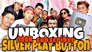 UNBOXING SILVER PLAY BUTTON 100K SUBSCRIBER (WALANG LAMAN)