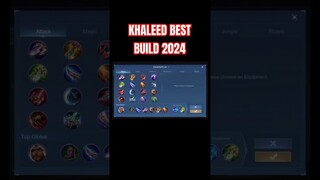 Khaleed Best Build 2024 (Part 2) #shorts #mlbb