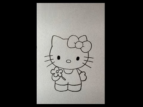 Hãy khám phá bức tranh vẽ bằng tay, cùng với màu sắc tươi sáng của con mèo Hello Kitty. Được biết đến là biểu tượng của giới trẻ, bạn sẽ yêu thích bức tranh này với chiếc cặp tai to và trái tim xinh xắn.