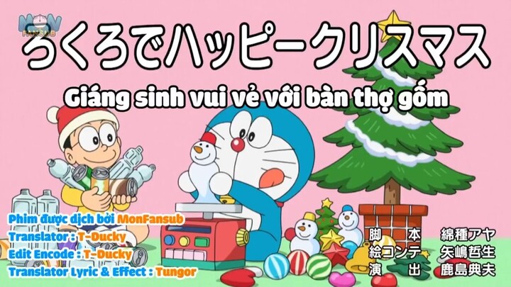 Doraemon Giáng sinh vui vẻ với bàn thợ gốm & Doraemi bay lên!? Khinh khí cầu mini